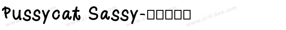 Pussycat Sassy字体转换
